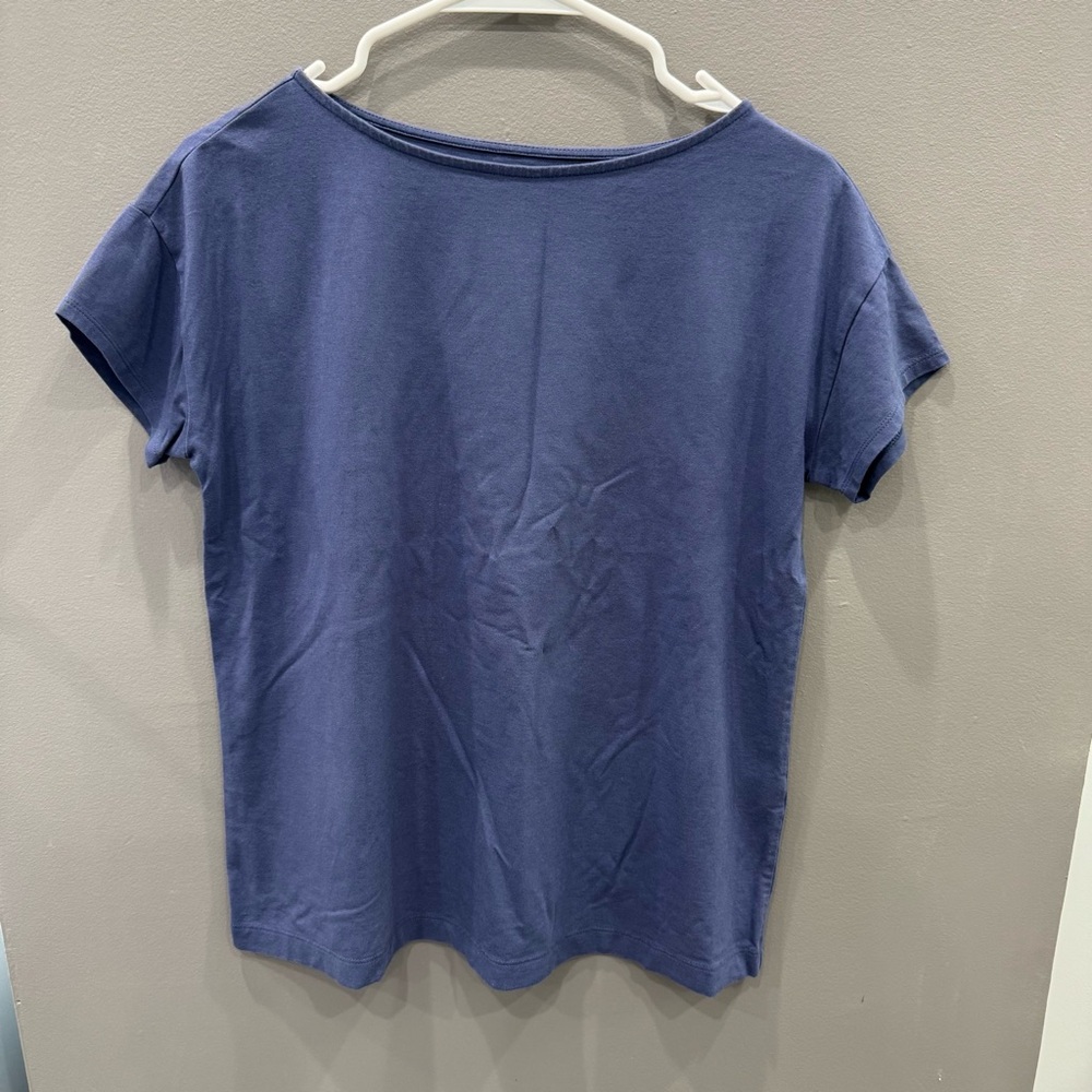 J. Jill Navy Blue Lux Supima Tee XS